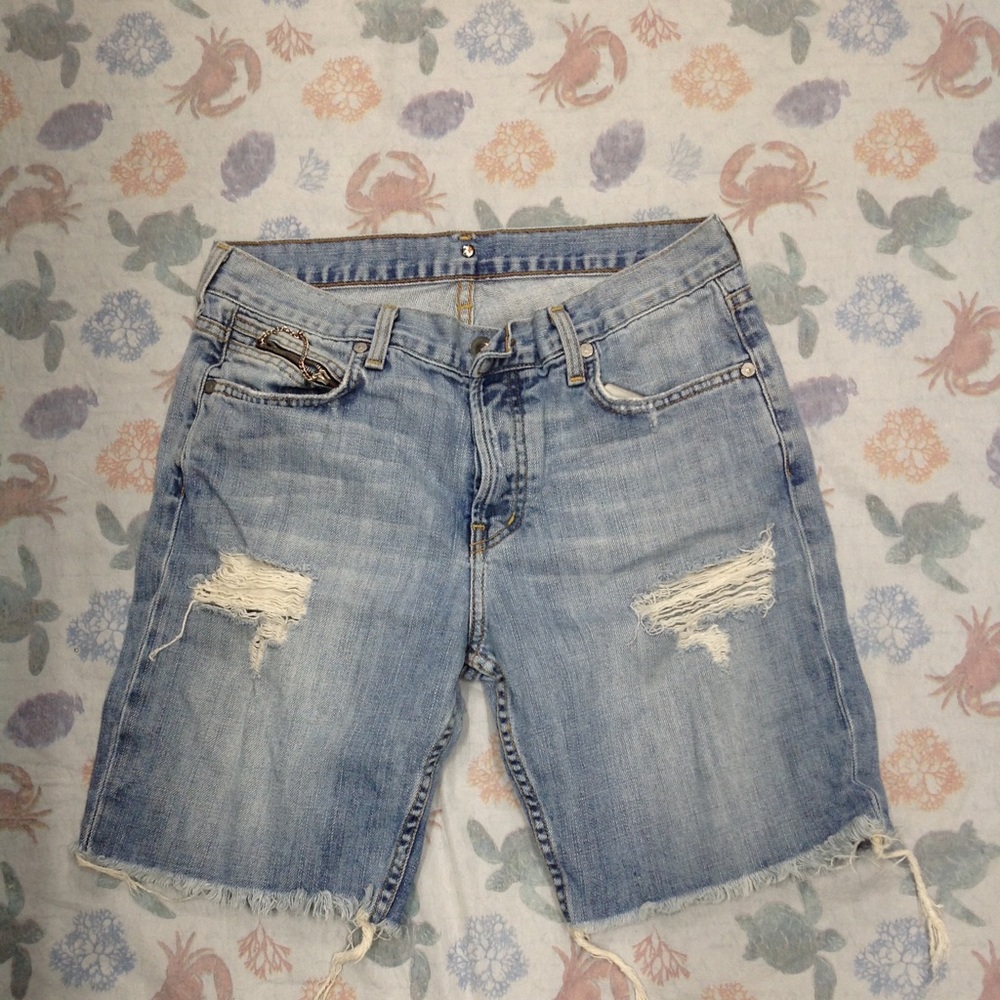 EVER distressed denim shorts